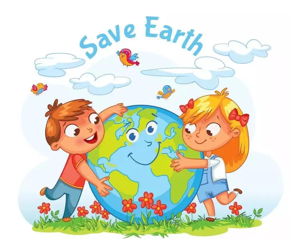 我们可以画孩子们拥抱地球,给地球一个大大的拥抱.