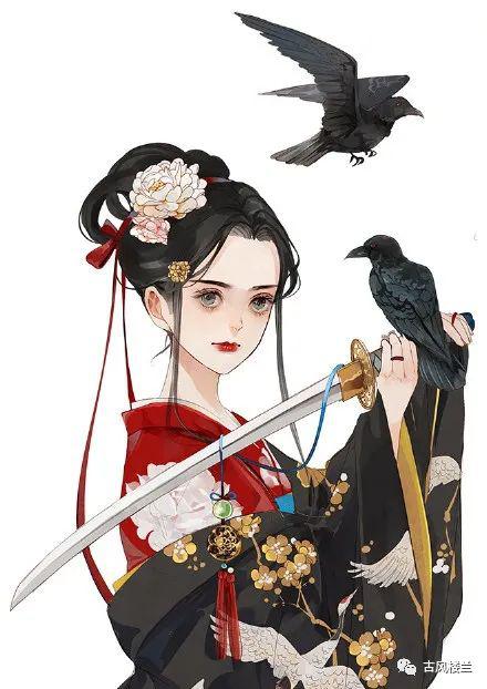 太太画的古风簪花美女人物组图,也太有感觉了吧!