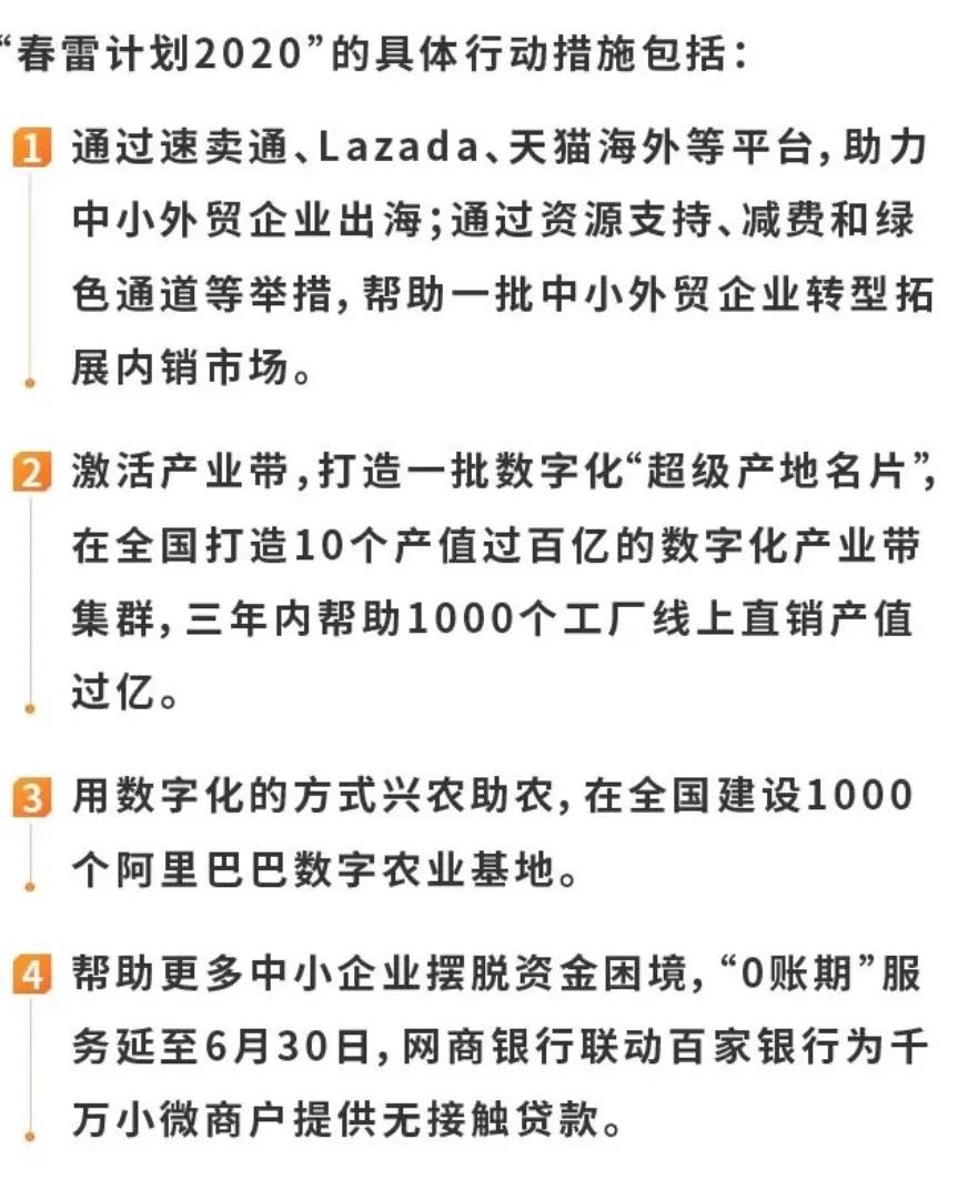 千亿资金驰援，春雷计划重启，马云阿里爱护中小企业不是瞎说！-锋巢网