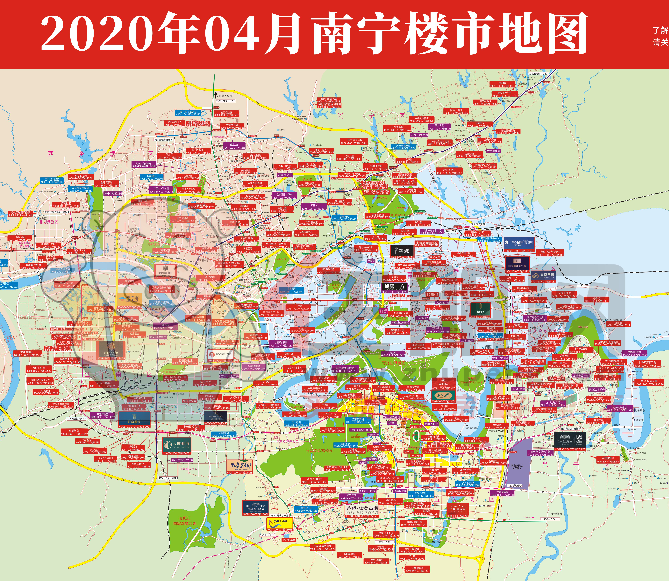 2020年4月南宁楼市地图已更新