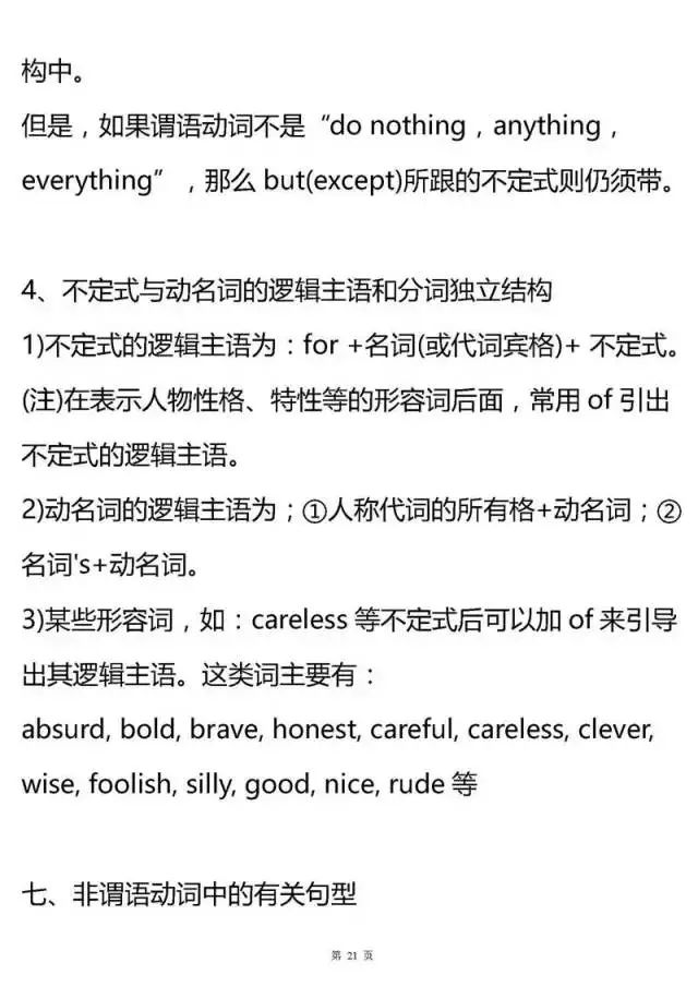 『高一』2020高考最后两个月冲刺：高一至高三所有英语语法考点全梳理