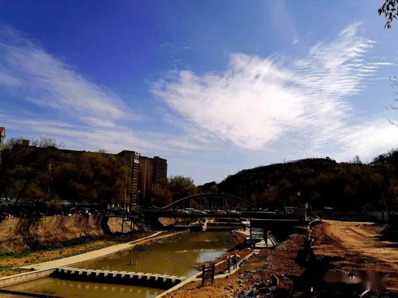 铜川王益区河道景观建设开工了