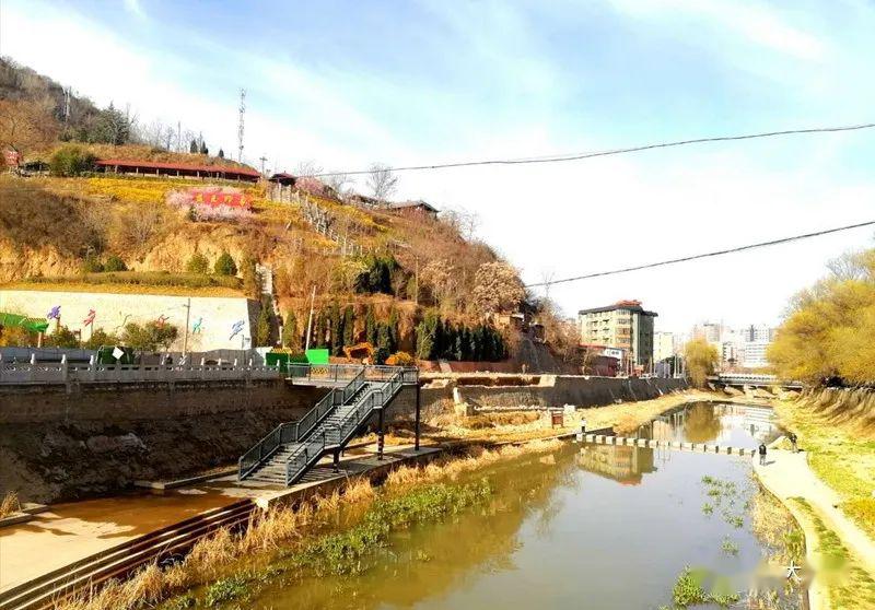 铜川王益区河道景观建设开工了