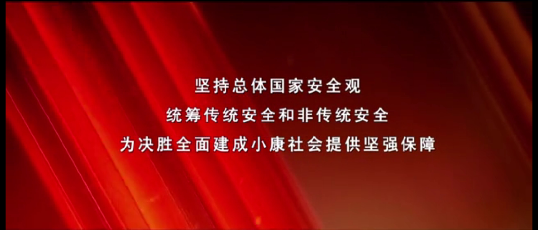 树牢国家安全观,筑起人民防线,为决胜全面建成小康社会提供坚强保障!