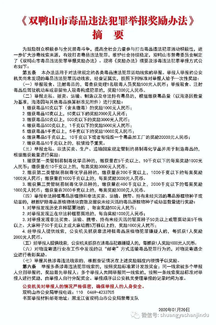 【通告】双鸭山市禁毒办关于严厉禁止非法种植罂粟等毒品原植物的通告