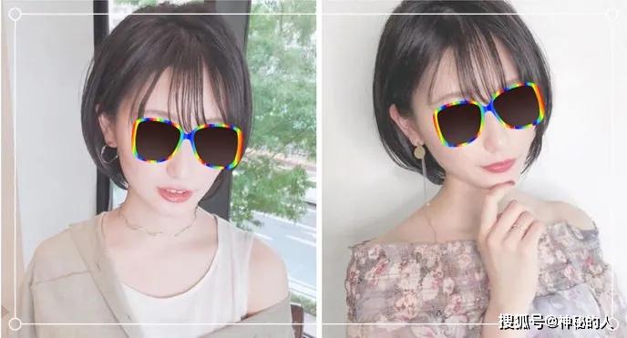 喜欢简单短发的女生,可以选择空气刘海短碎发哦!