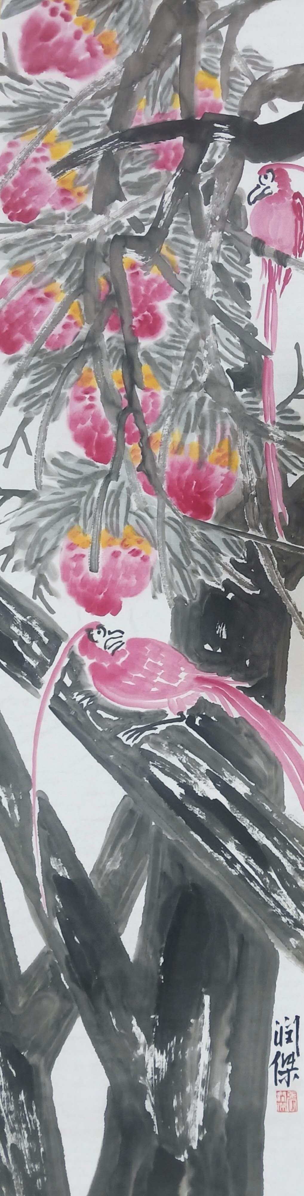 写意画家张润杰作品
