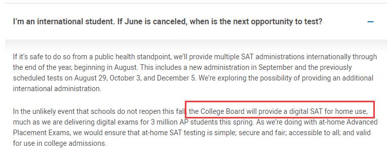 重磅！SAT取消全球6月全部考试！8月起变月考，最全解读和最实用建议都在这了！