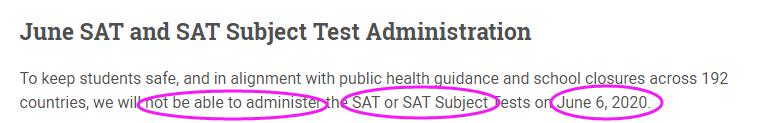 重磅！SAT取消全球6月全部考试！8月起变月考，最全解读和最实用建议都在这了！