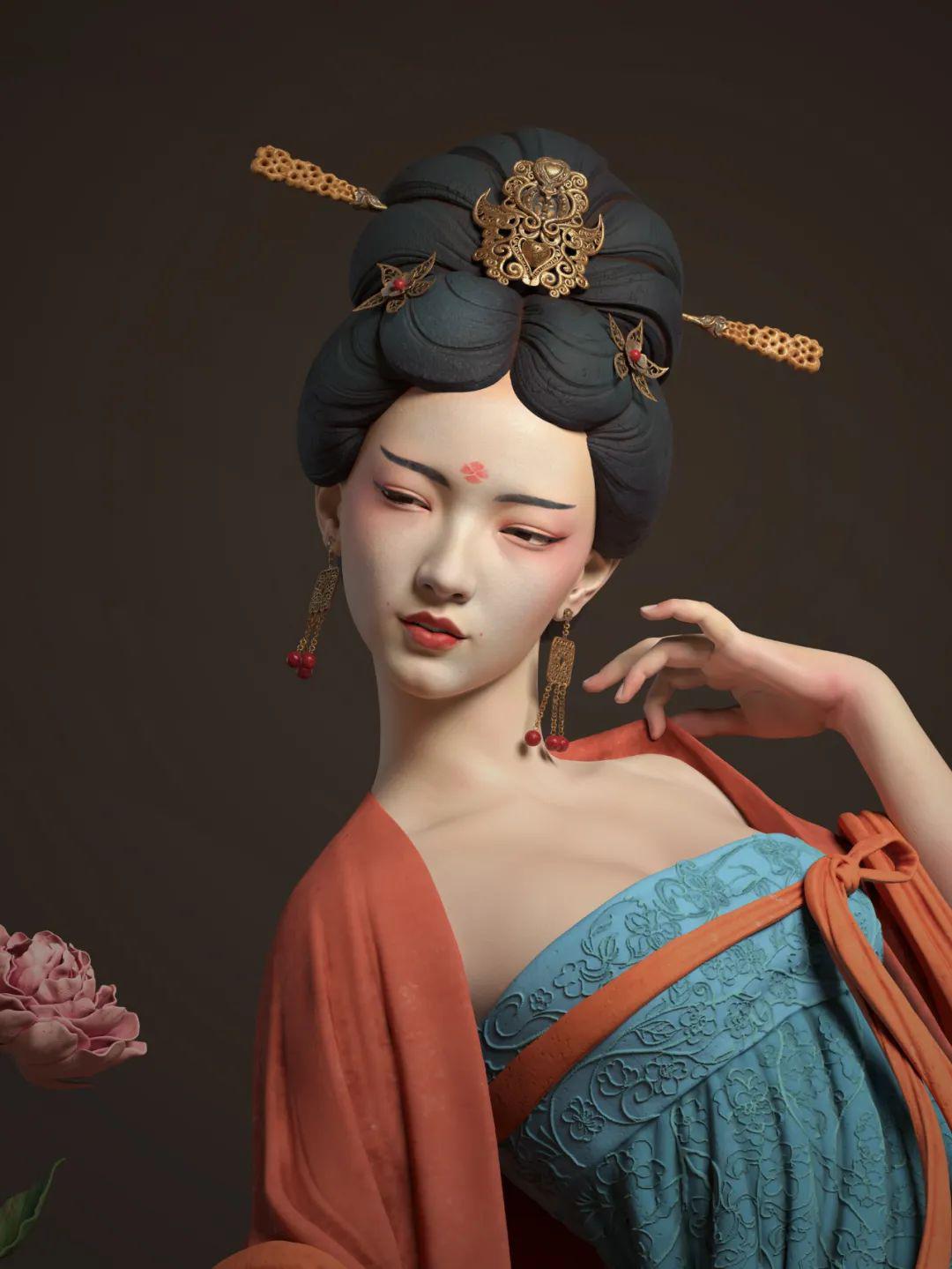 86年小哥用雕塑神还原杜甫诗中古风美人,惊艳数万粉丝