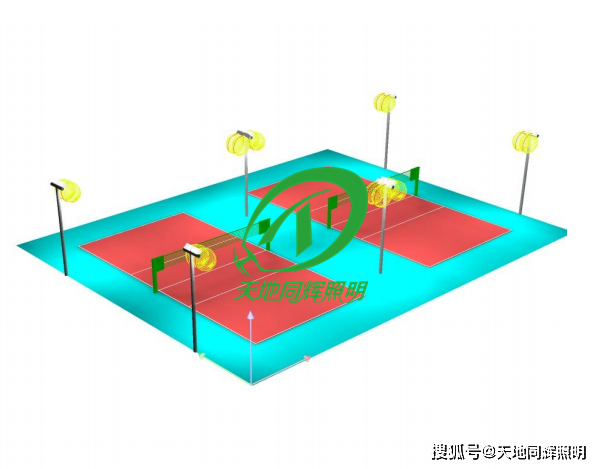 室外排球场照明_led排球场照明灯