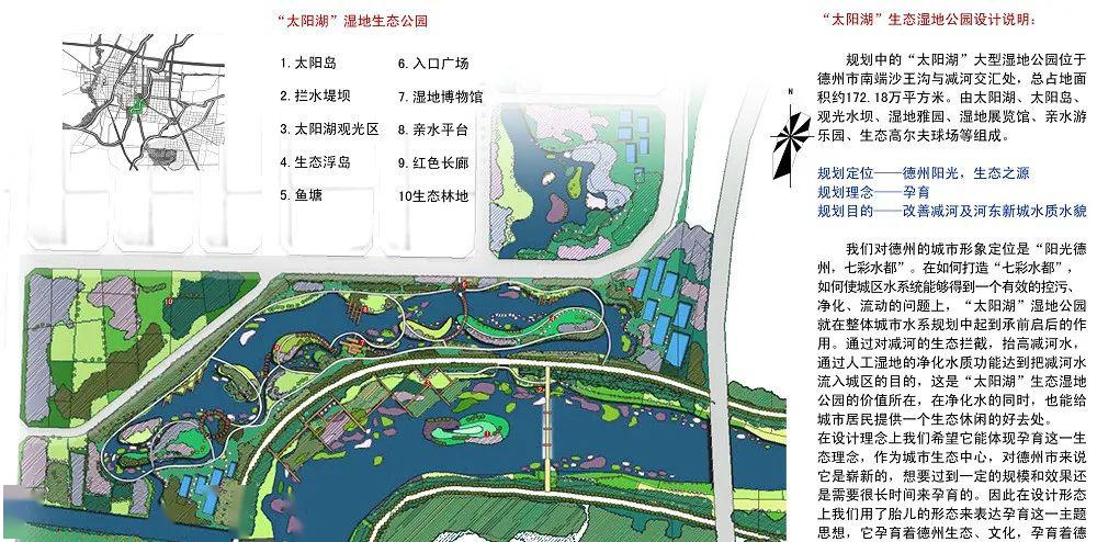 碧水绕城:昔日德州城市水系及水体景观规划(涵盖10余个河湖)