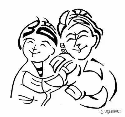 今天的动脑环节又到了 下面这张图藏着 10个字 非常温馨的一句话