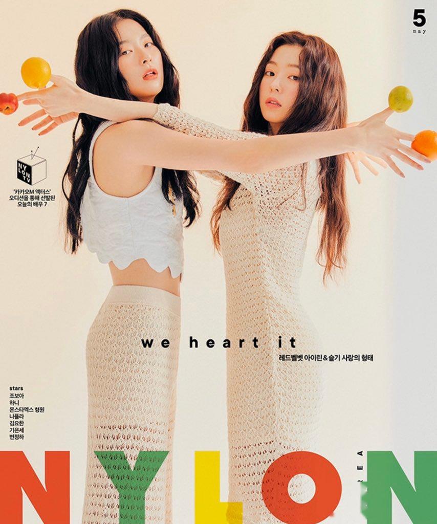 redvelvet irene&涩琪为《nylon》杂志五月刊拍摄封面
