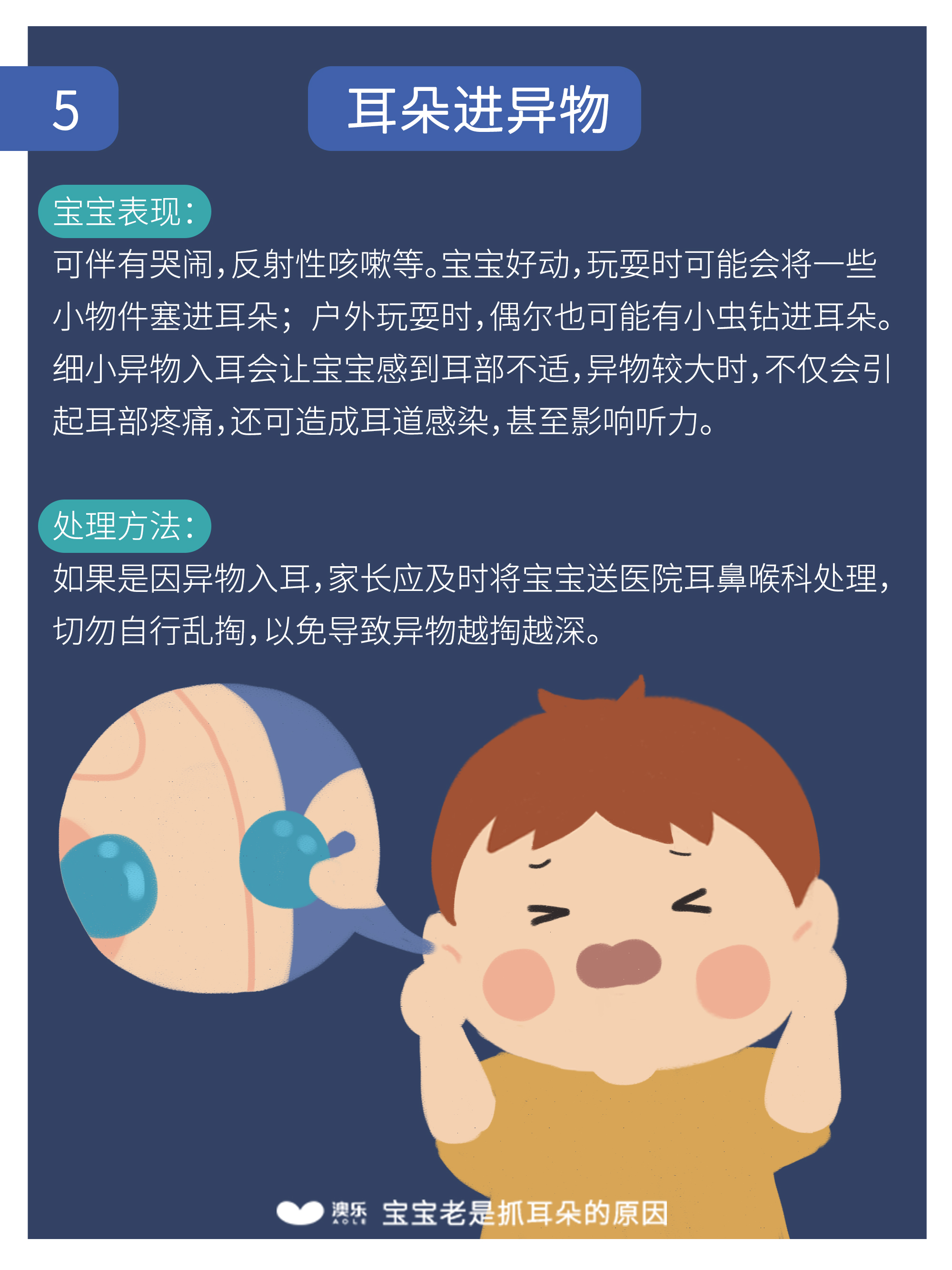 宝宝:原因终于知道了!!澳乐:宝宝老是抓耳朵