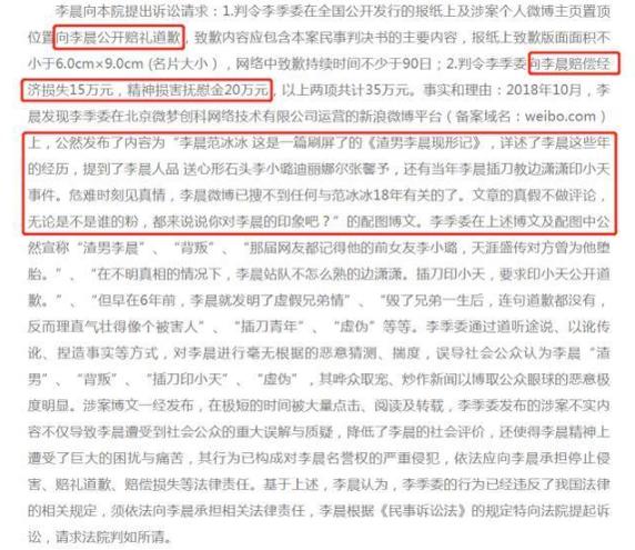 李晨名誉权官司罕见败诉，引发网友对其当年糗