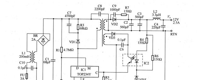 开关电源输出电压偏低可能的内部电路故障:输出反馈端的稳压二极管