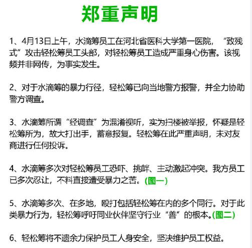 众筹平台暴力事件后续：水滴筹打人员工被处行