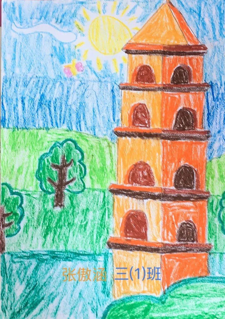 三年级《线条的世界——古树,古塔》