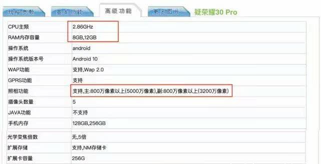 原创荣耀30pro配置曝光,90hz 屏下指纹 无线充电,力拼华为p40!