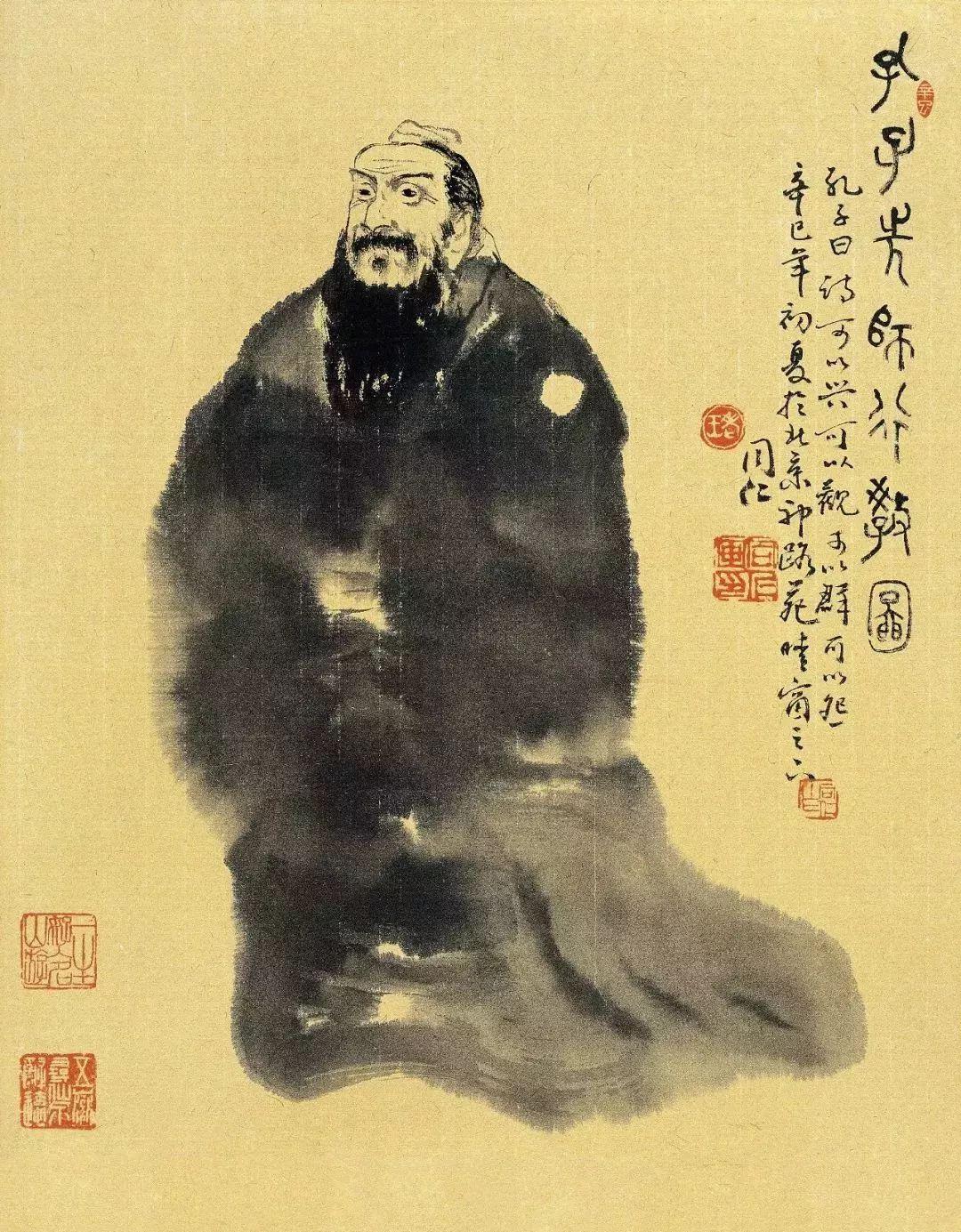 孔子先师行教图 2001年作 43×38cm