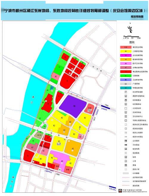 宁波甬江东岸地段,东胜地段控制性详细规划局部调整批