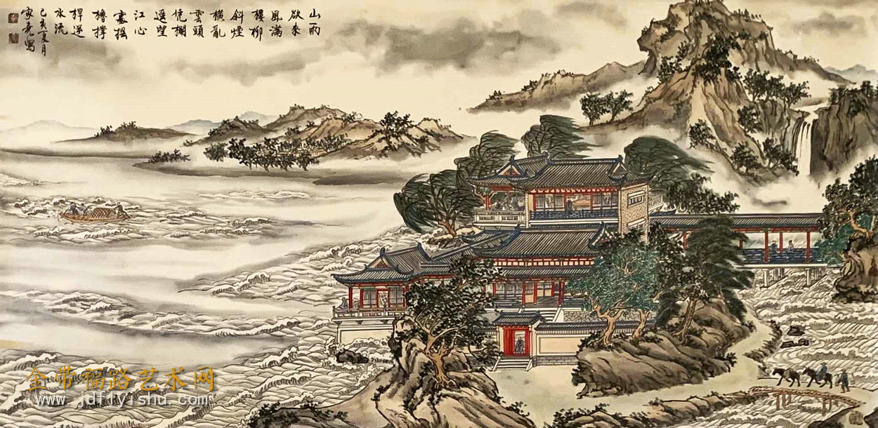 艺术作品欣赏推荐 | 著名书画家李家尧书法,界画作品