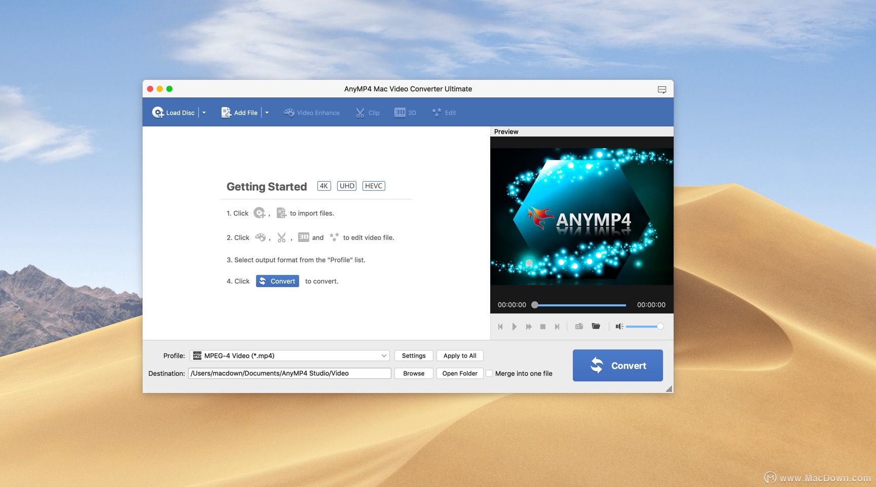 anymp4 mac video converter ultimate for mac(万能视频格式转换器)