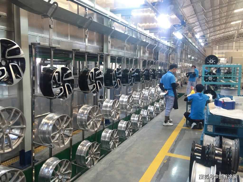 汽车铝合金轮毂喷涂生产线工艺