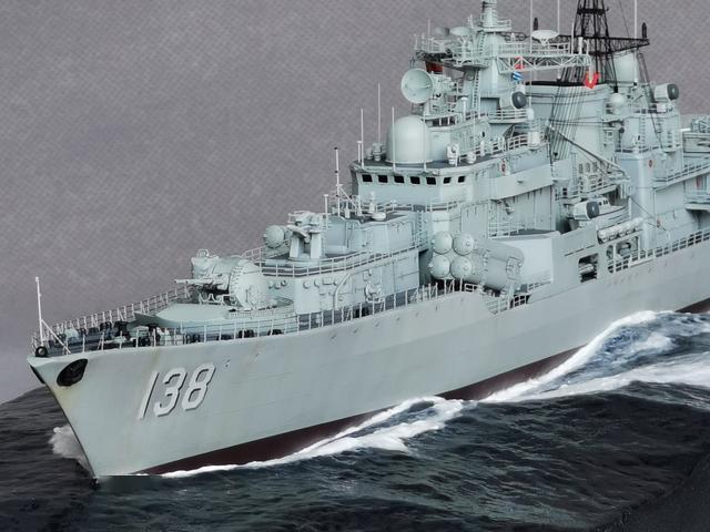 模玩秀1350中国海军泰州号驱逐舰