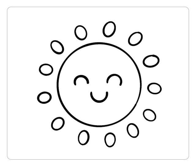 要画一幅很可爱小太阳简笔画,它们的表情各不相同,光芒的画法也不一样