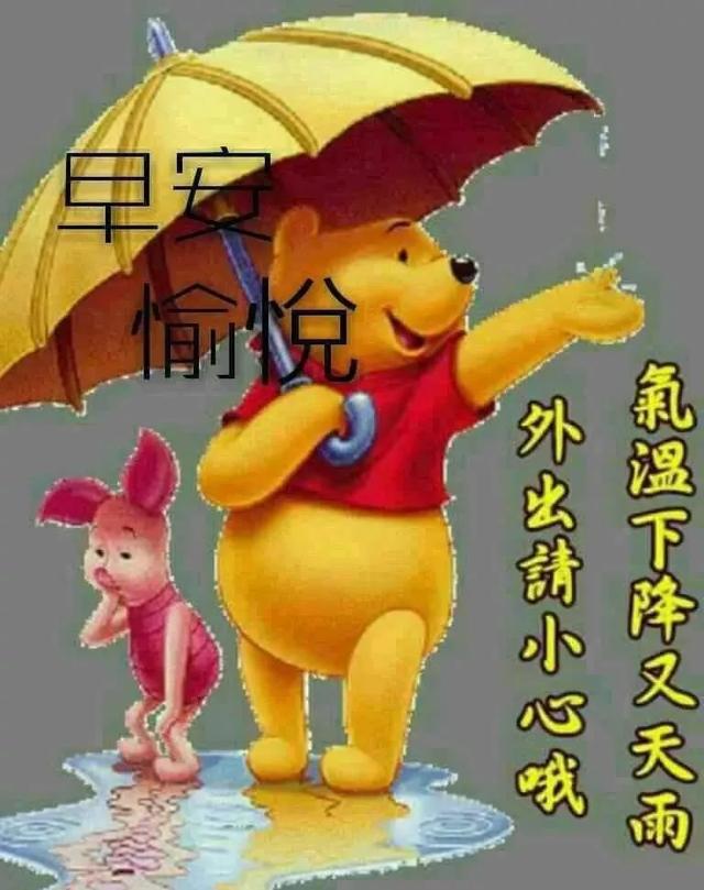 暖心的早上好问候短信祝福语录雨天温馨早上好漂亮图片问候语录