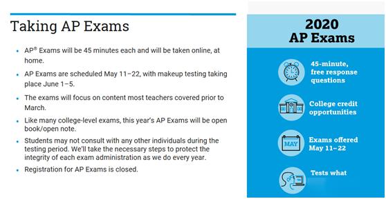 2020ap在家开卷考试细节!collegeboard官方解读!