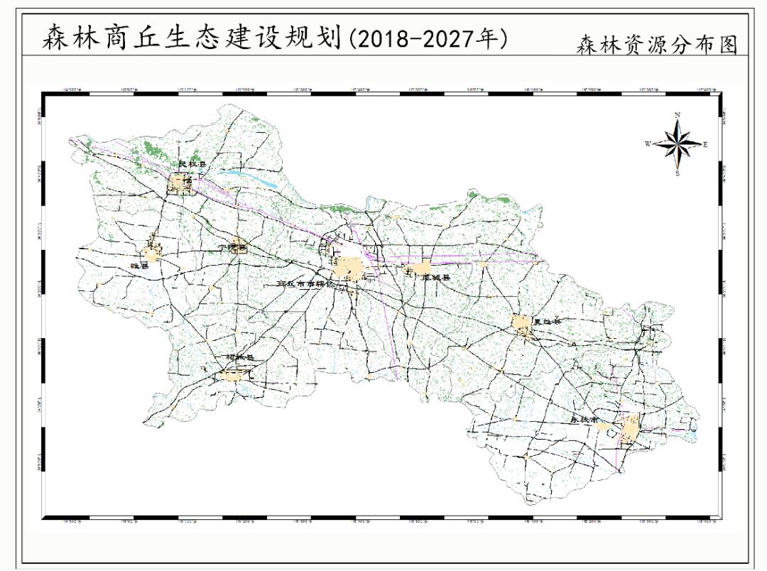 附图 附图1. 商丘市森林资源分布图