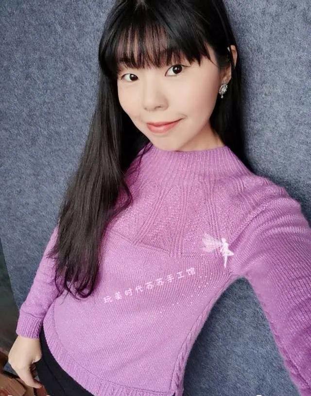 从上往下织的女士棒针圆肩毛衣编织教程图解