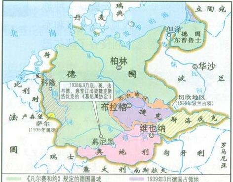 波希米亚和摩拉维亚保护国以及斯洛伐克"独立国",捷克人主要属于保