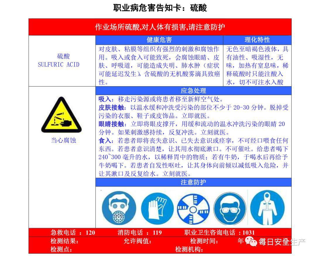 最新:150张职业危害告知卡,有需要直接拿去用!