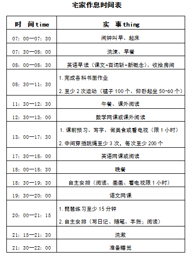 宅家快乐学居家学习自律之星六年级篇