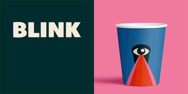 blink是小型烘焙品牌的标识和包装概念.