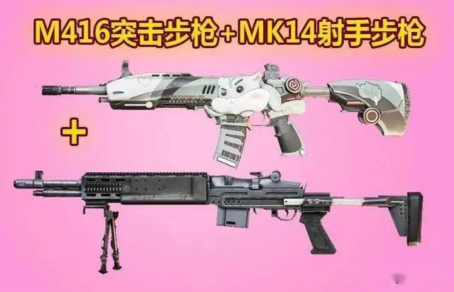 m416突击步枪 mk14射手步枪=最稳妥的搭配03m416突击步枪加m762突击