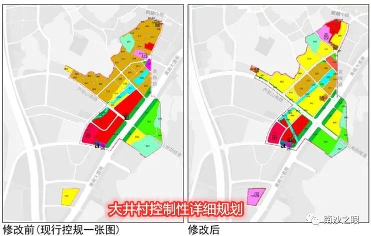 大井村控制性规划方圆拍地参数