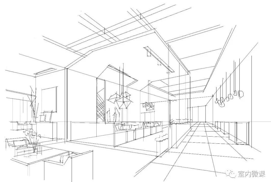 东道手绘 | 室内空间改造篇——展陈空间改造为餐饮空间