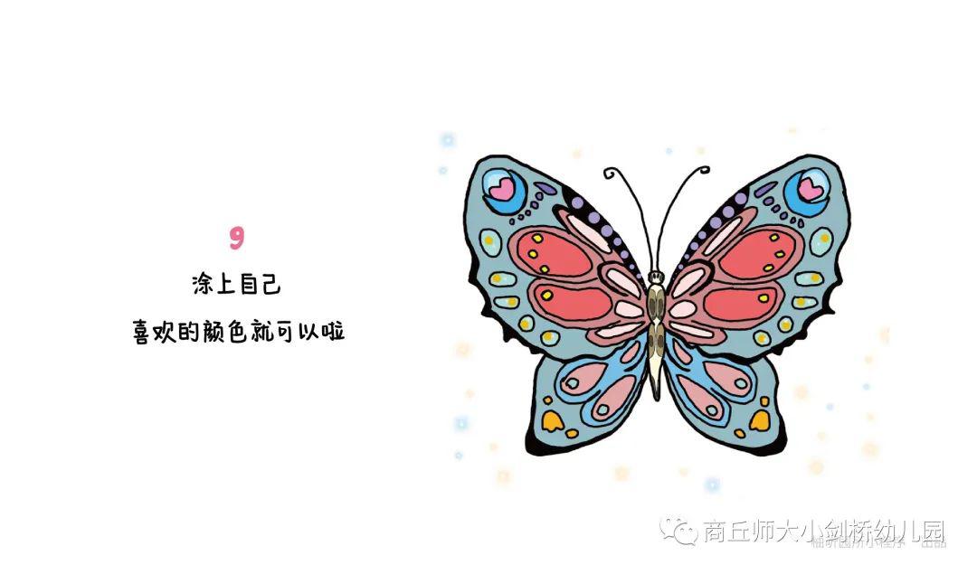 lepapillon九个步骤学会画美丽的蝴蝶| 幼儿园宅家美术课