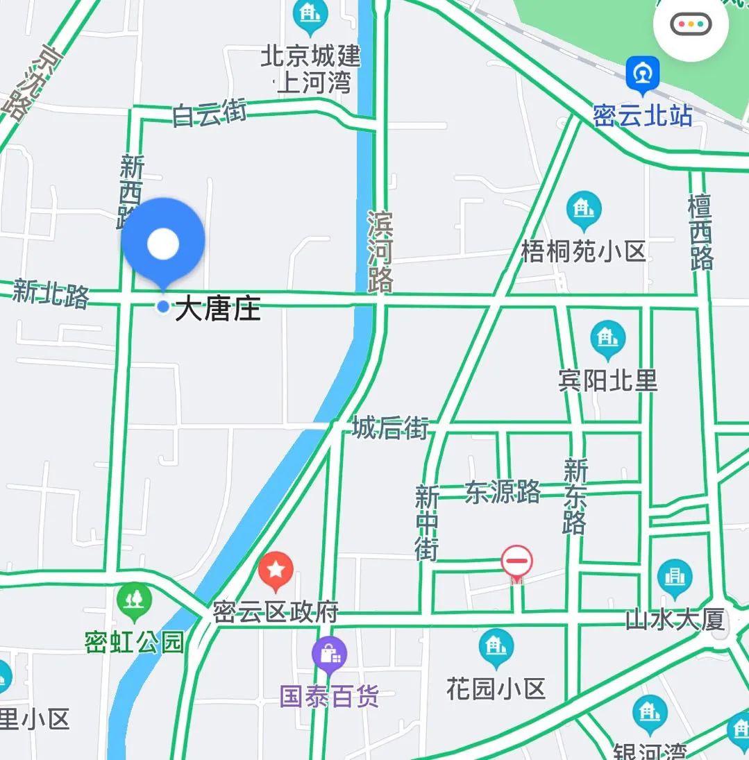 大唐庄村所在位置/高德地图