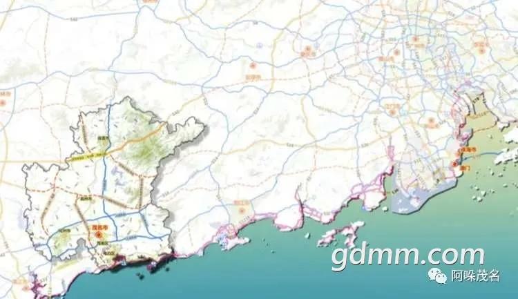 一条珠茂高速公路便可使茂名,高州,化州,三地形成环城高速公路网的