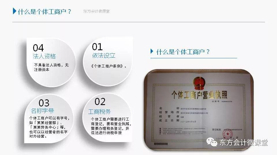 个体工商户账务处理及涉税事项