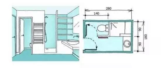 卫生间装修尺寸,精细到每一毫米的设计!