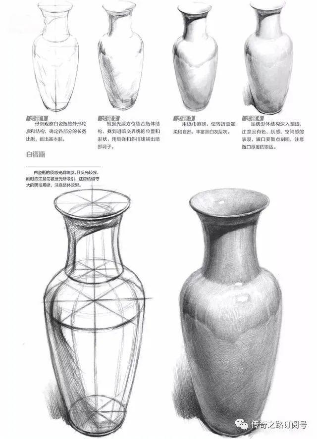 初学必看素描罐子的结构特征以及表现手法