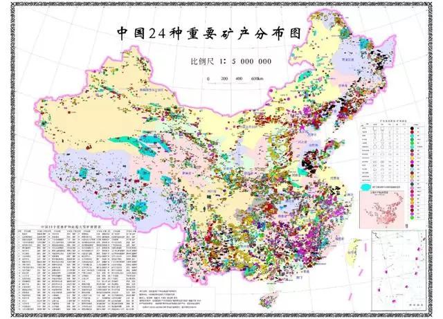 49张矿产资源图，轻松掌握中国矿产资源分布!