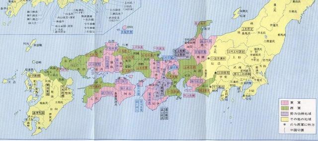 日本战国时期人口_日本战国时期各藩国地理位置图(2)